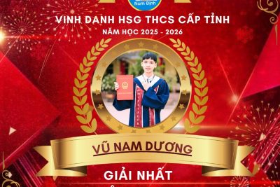 Em Vũ Nam Dương lớp 9A5 trường THCS Trần Đăng Ninh xuất sắc giành Huy chương vàng chung kết cuộc thi Olypic Tin học miền Trung Tây Nguyên năm 2026